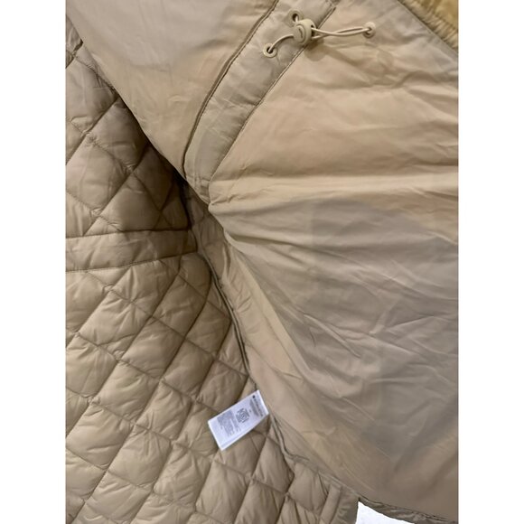 Athleta Whisper Featherless Puffer Parka Size 3X Beige Gold Quilted Coat Jacket - Picture 5 of 6